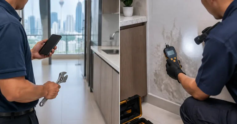 Plumbing leak assessment approaches in Kuala Lumpur: quick quote versus diagnosis-first inspection.
